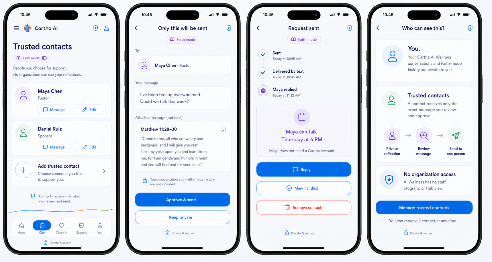 Trusted contacts